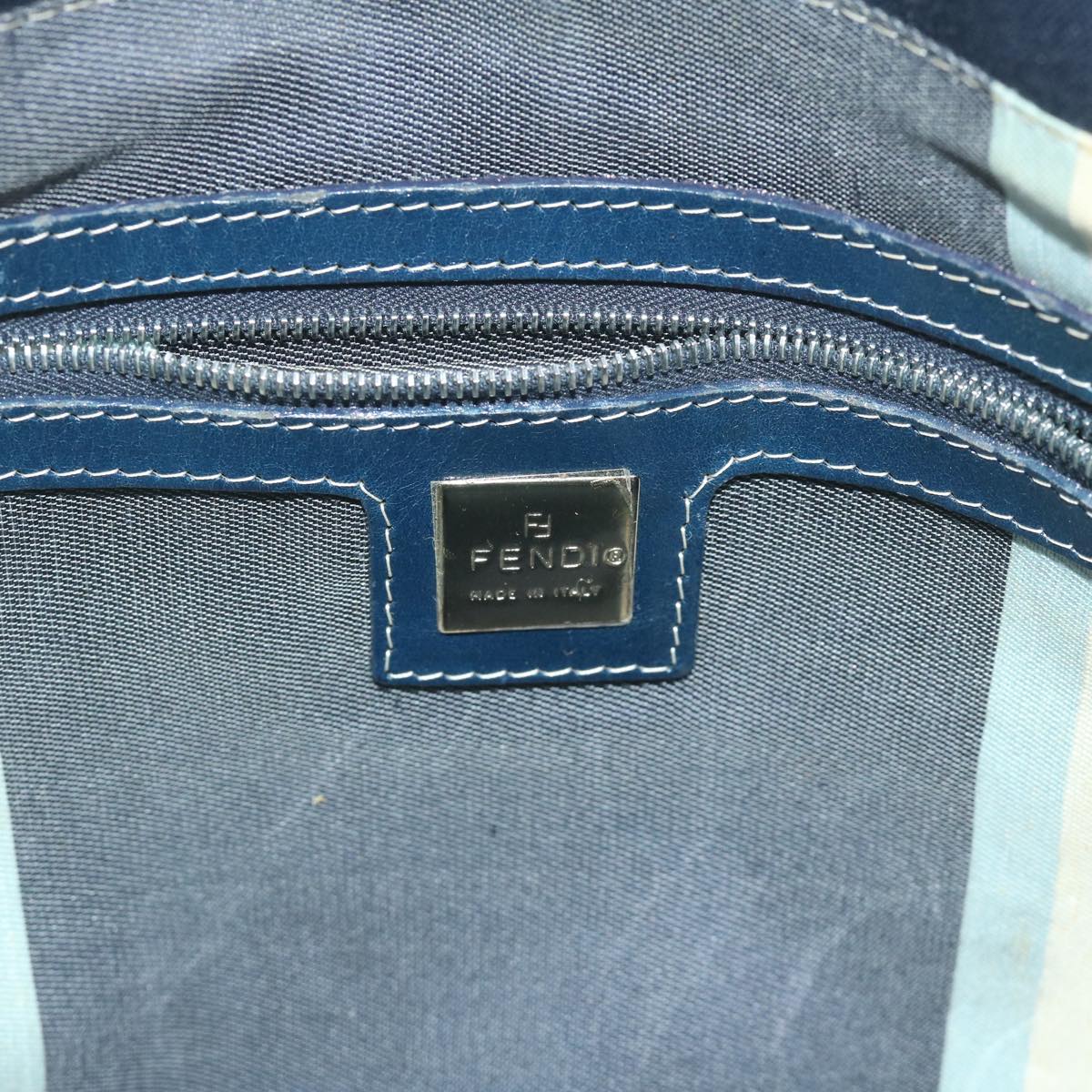 FENDI Tote Bag Canvas Navy ar10959B