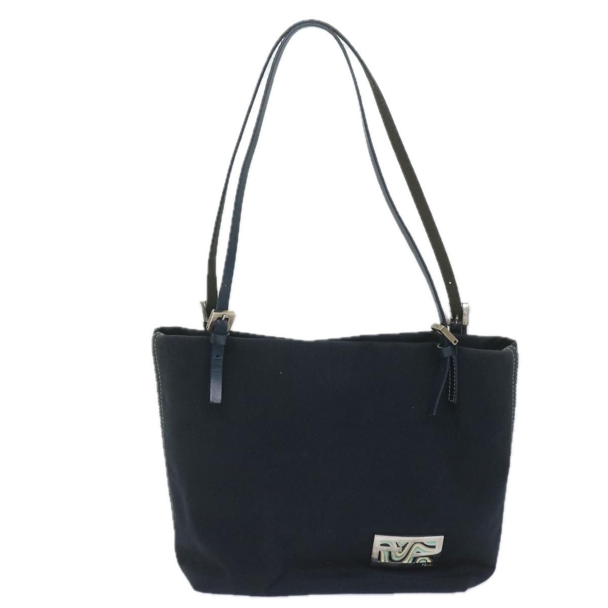 FENDI Tote Bag Canvas Navy ar10959B