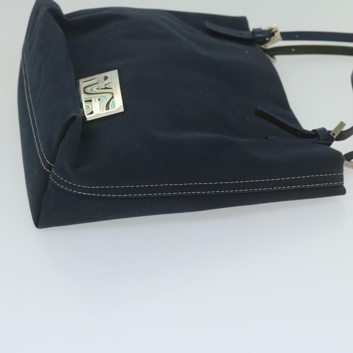 FENDI Tote Bag Canvas Navy ar10959B