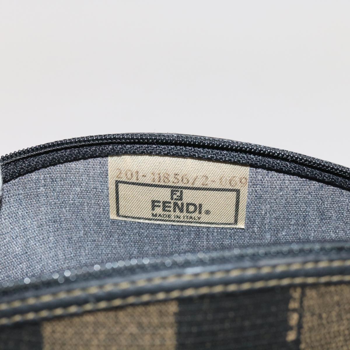 FENDI Pecan Canvas Pouch Coated Canvas Brown ar11022