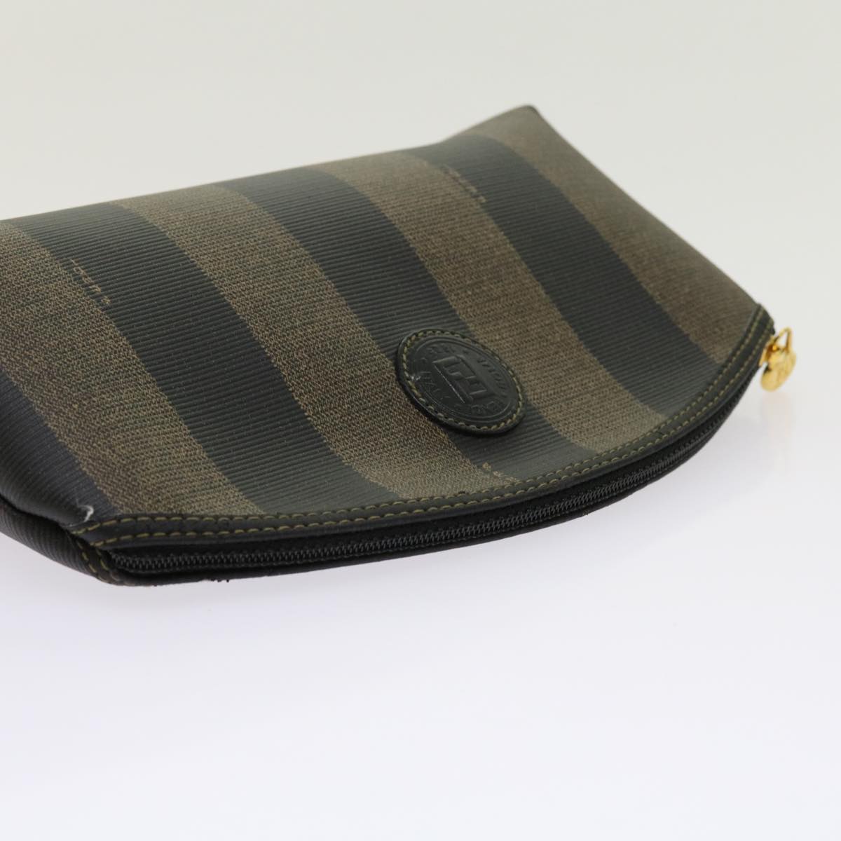 FENDI Pecan Canvas Pouch Coated Canvas Brown ar11022
