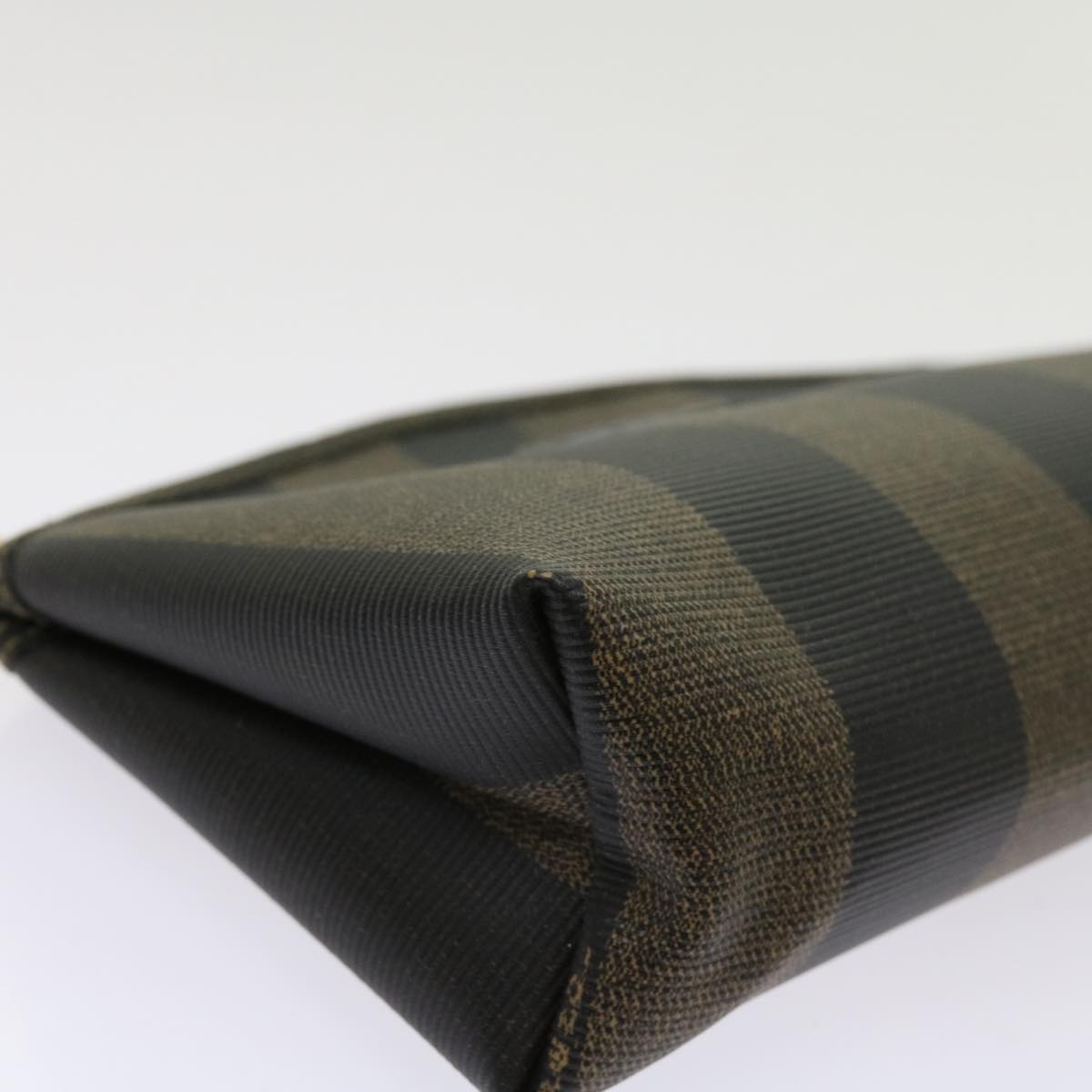 FENDI Pecan Canvas Pouch Coated Canvas Brown ar11022
