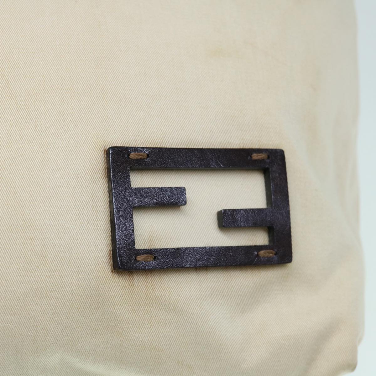 FENDI Shoulder Bag Canvas Beige ar11175B