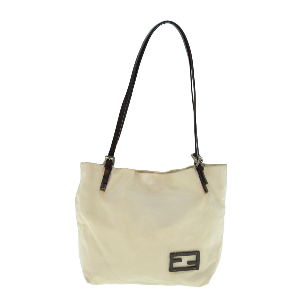 FENDI Shoulder Bag Canvas Beige ar11175B