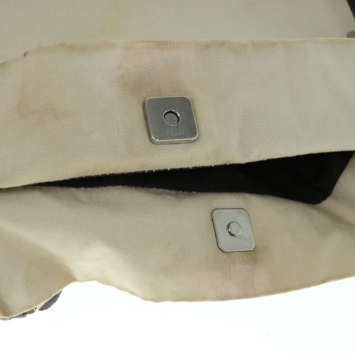 FENDI Shoulder Bag Canvas Beige ar11175B