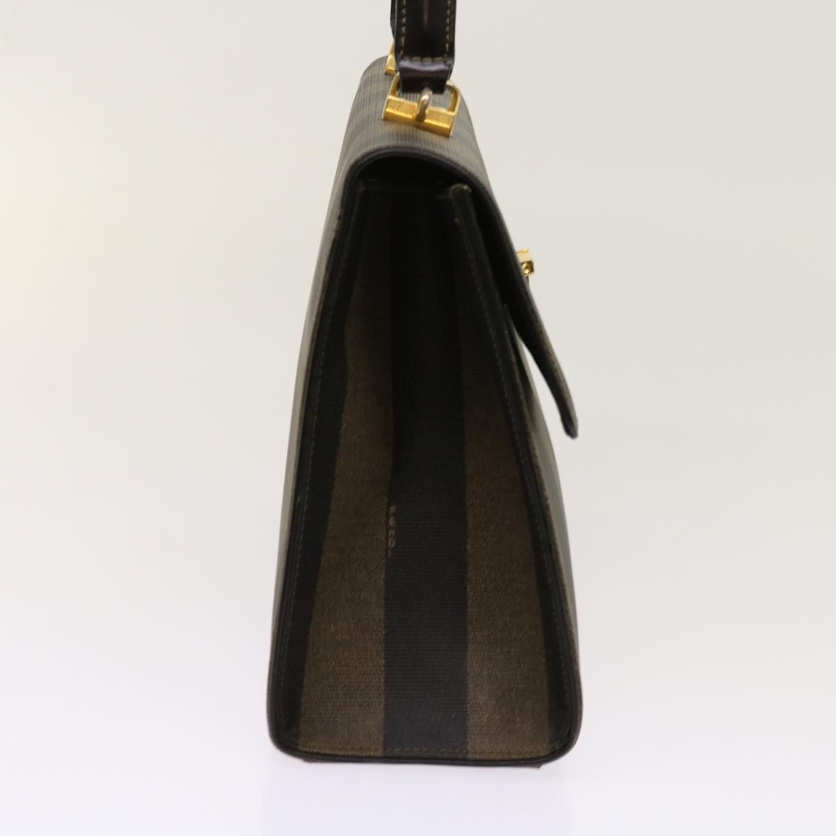 FENDI Zucca Pecan Canvas Hand Bag Nylon 3Set Brown Black ar11235