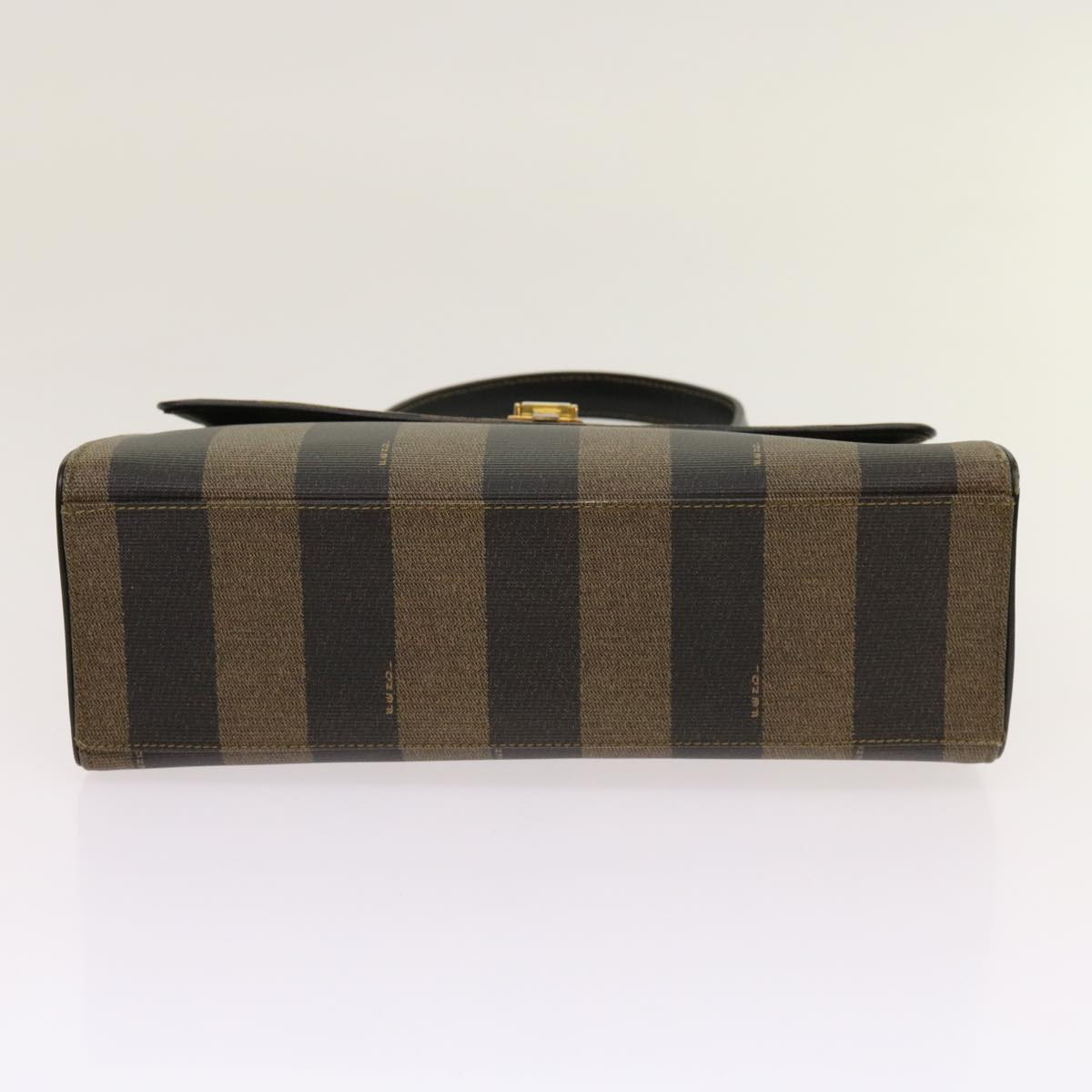 FENDI Zucca Pecan Canvas Hand Bag Nylon 3Set Brown Black ar11235