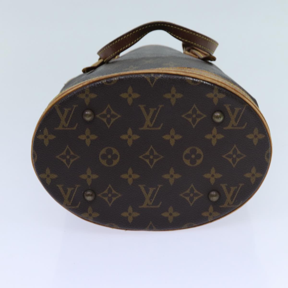 LOUIS VUITTON Monogram Bucket PM Shoulder Bag Vintage M42238 LV ar11675