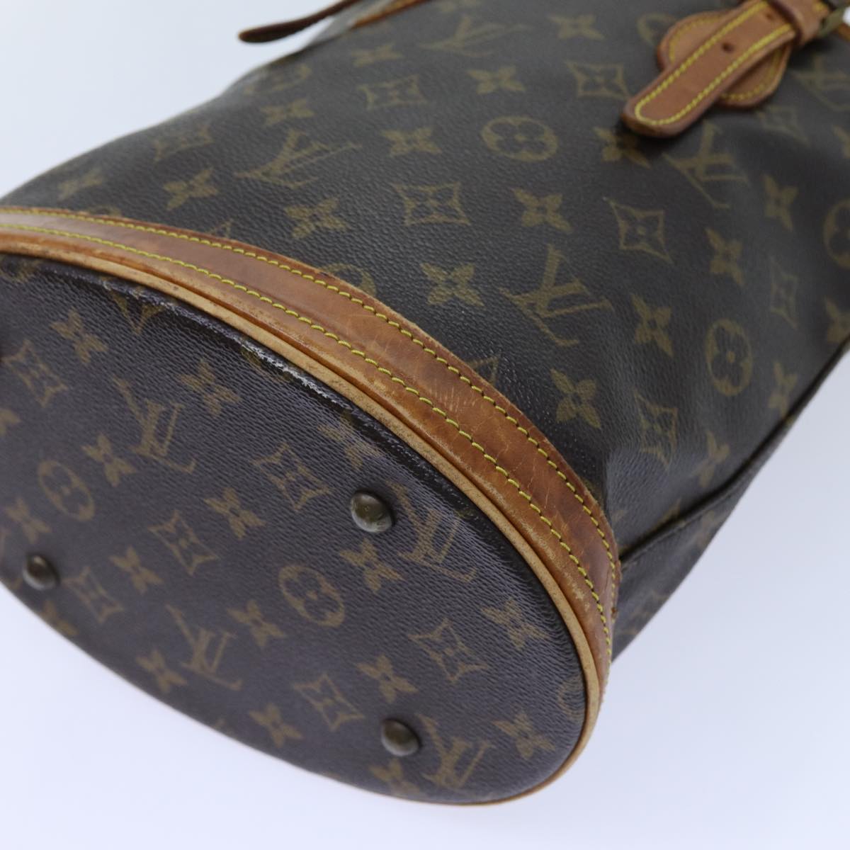 LOUIS VUITTON Monogram Bucket PM Shoulder Bag Vintage M42238 LV ar11675