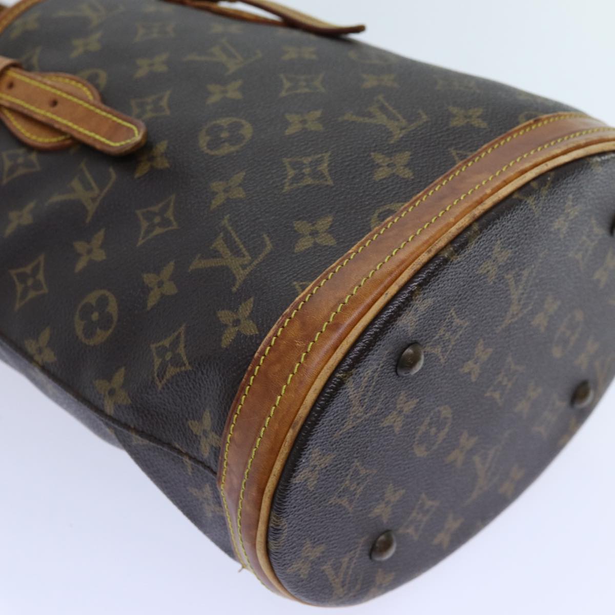 LOUIS VUITTON Monogram Bucket PM Shoulder Bag Vintage M42238 LV ar11675