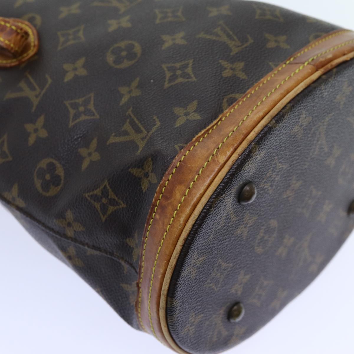 LOUIS VUITTON Monogram Bucket PM Shoulder Bag Vintage M42238 LV ar11675