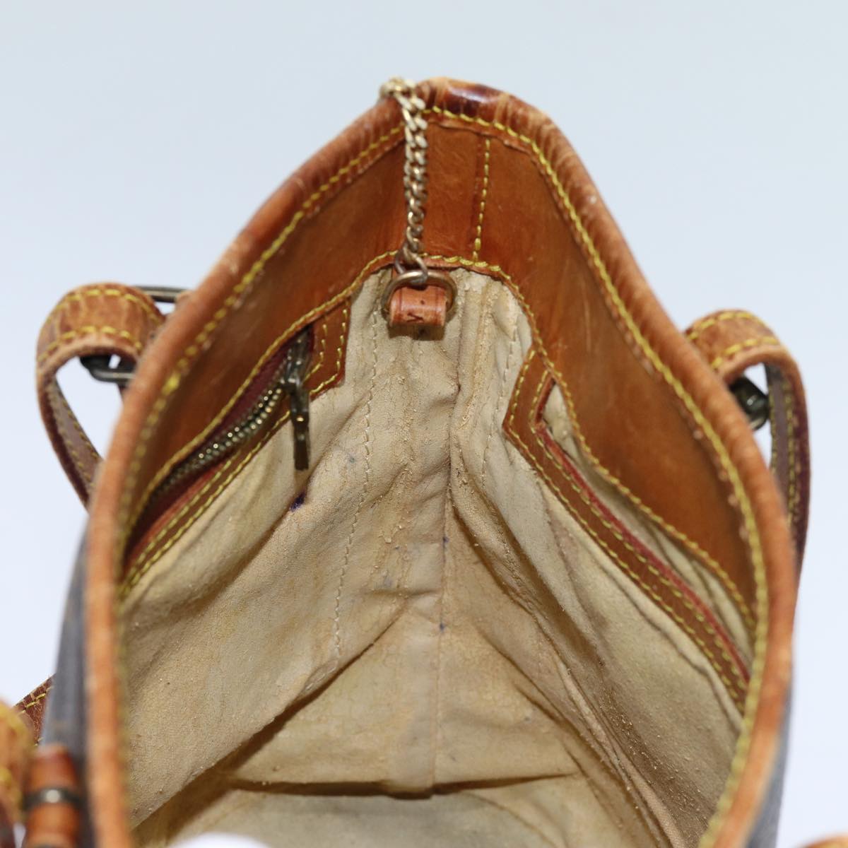 LOUIS VUITTON Monogram Bucket PM Shoulder Bag Vintage M42238 LV ar11675