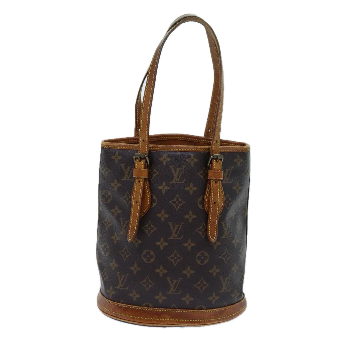 LOUIS VUITTON Monogram Bucket PM Shoulder Bag Vintage M42238 LV ar11675
