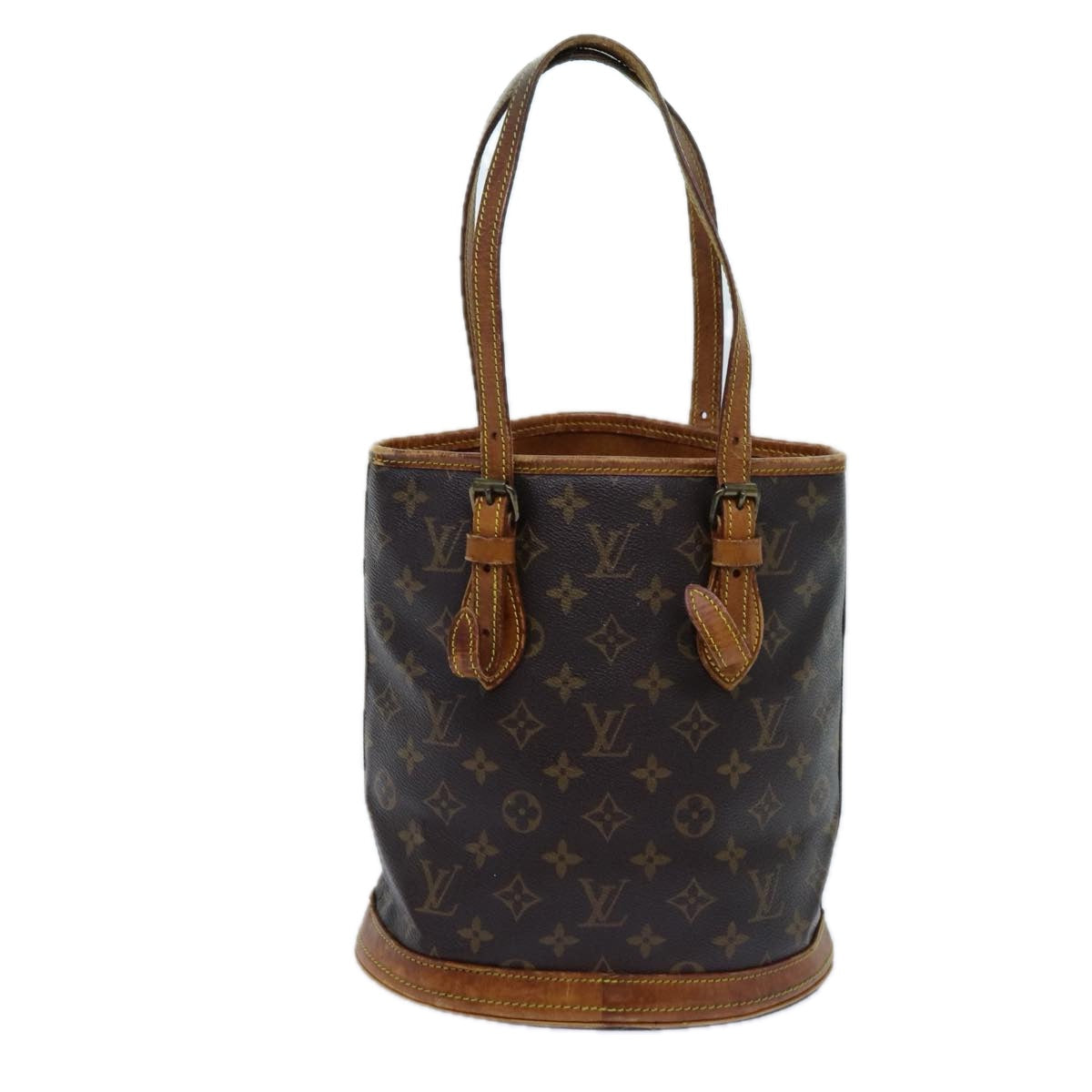 LOUIS VUITTON Monogram Bucket PM Shoulder Bag Vintage M42238 LV ar11675