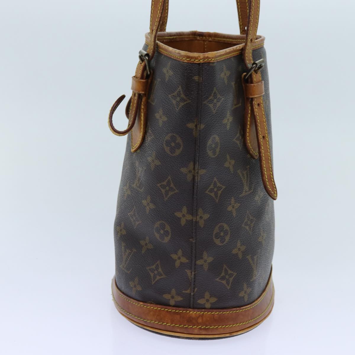 LOUIS VUITTON Monogram Bucket PM Shoulder Bag Vintage M42238 LV ar11675