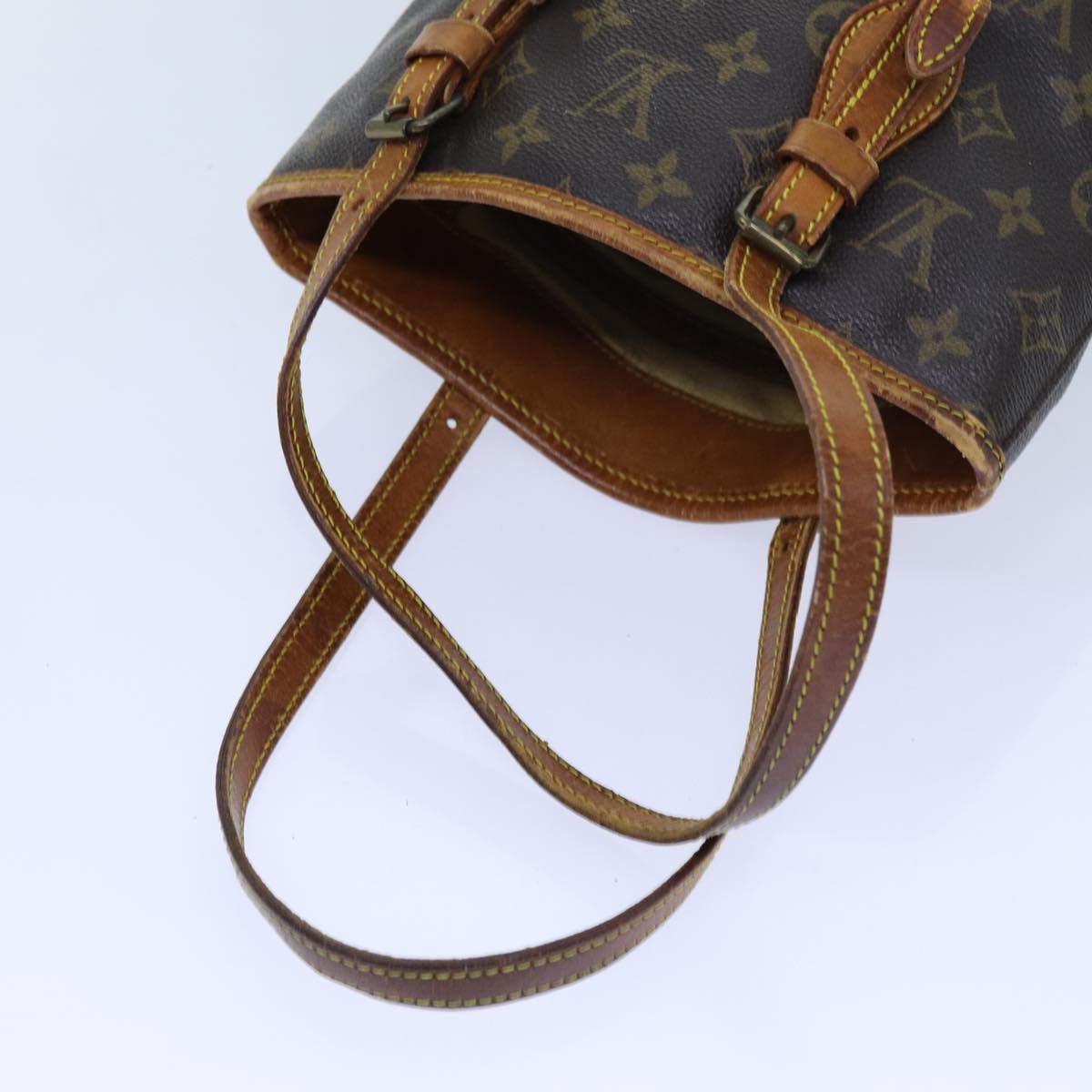 LOUIS VUITTON Monogram Bucket PM Shoulder Bag Vintage M42238 LV ar11675