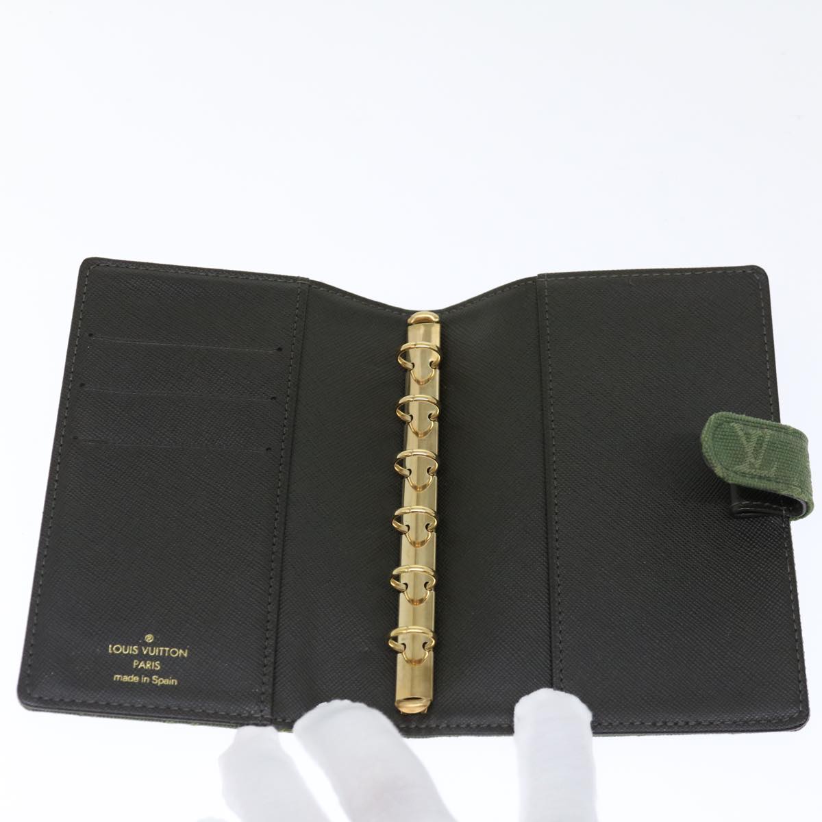 LOUIS VUITTON Mini Agenda PM Day Planner Cover TST Khaki R20911 LV ar11682