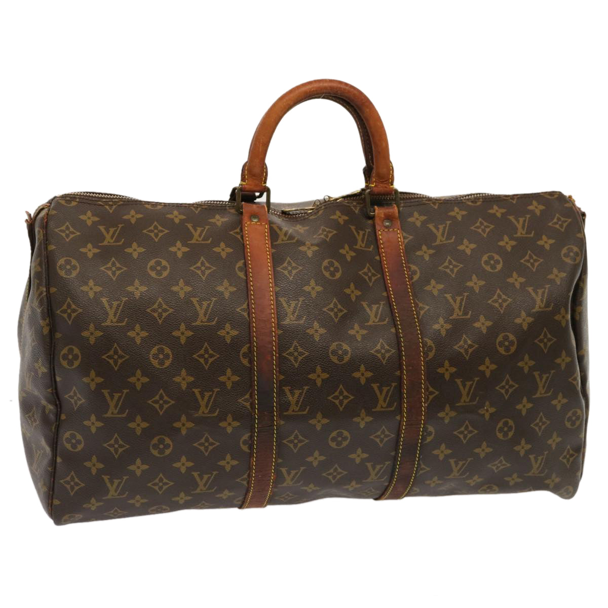 LOUIS VUITTON Monogram Keepall Bandouliere 50 Boston Bag M41416 LV ar11696
