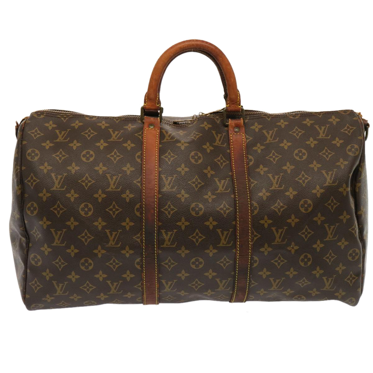 LOUIS VUITTON Monogram Keepall Bandouliere 50 Boston Bag M41416 LV ar11696