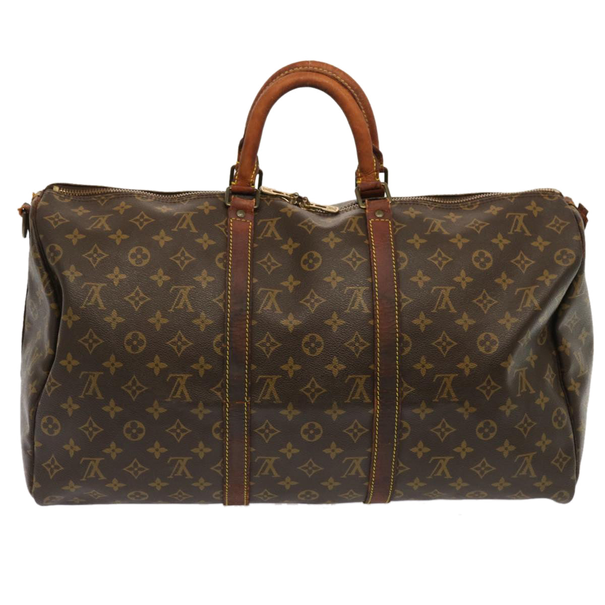 LOUIS VUITTON Monogram Keepall Bandouliere 50 Boston Bag M41416 LV ar11696