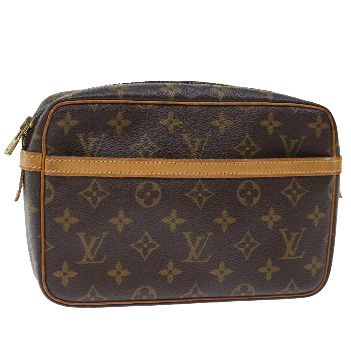 LOUIS VUITTON Monogram Compiegne 23 Clutch Bag M51847 LV ar11708