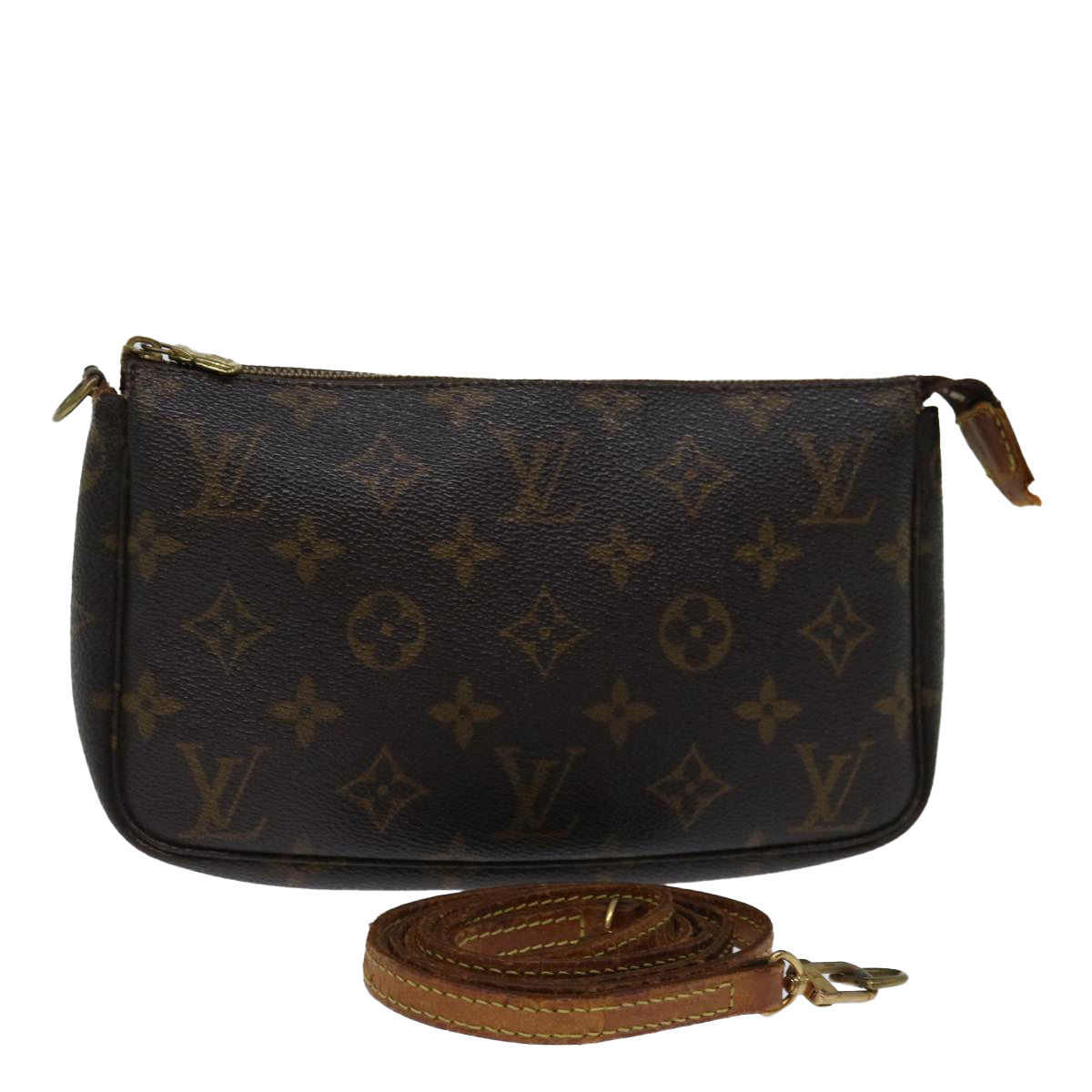 LOUIS VUITTON Monogram Pochette Accessoires Pouch M51980 LV ar11711