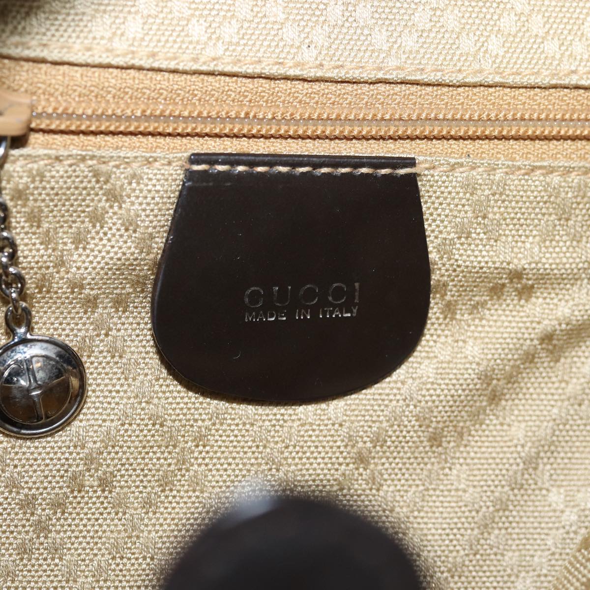 GUCCI Bamboo Backpack Nylon Brown 003 1998 0030 ar11716