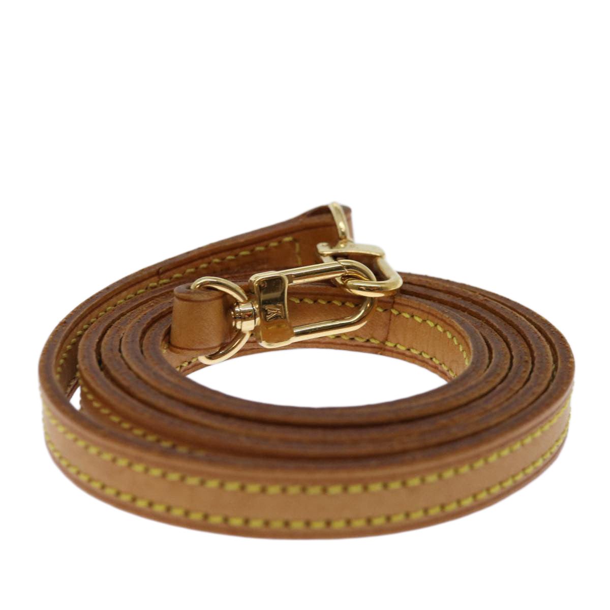 LOUIS VUITTON Shoulder Strap Leather 44.9"" Beige LV ar11723