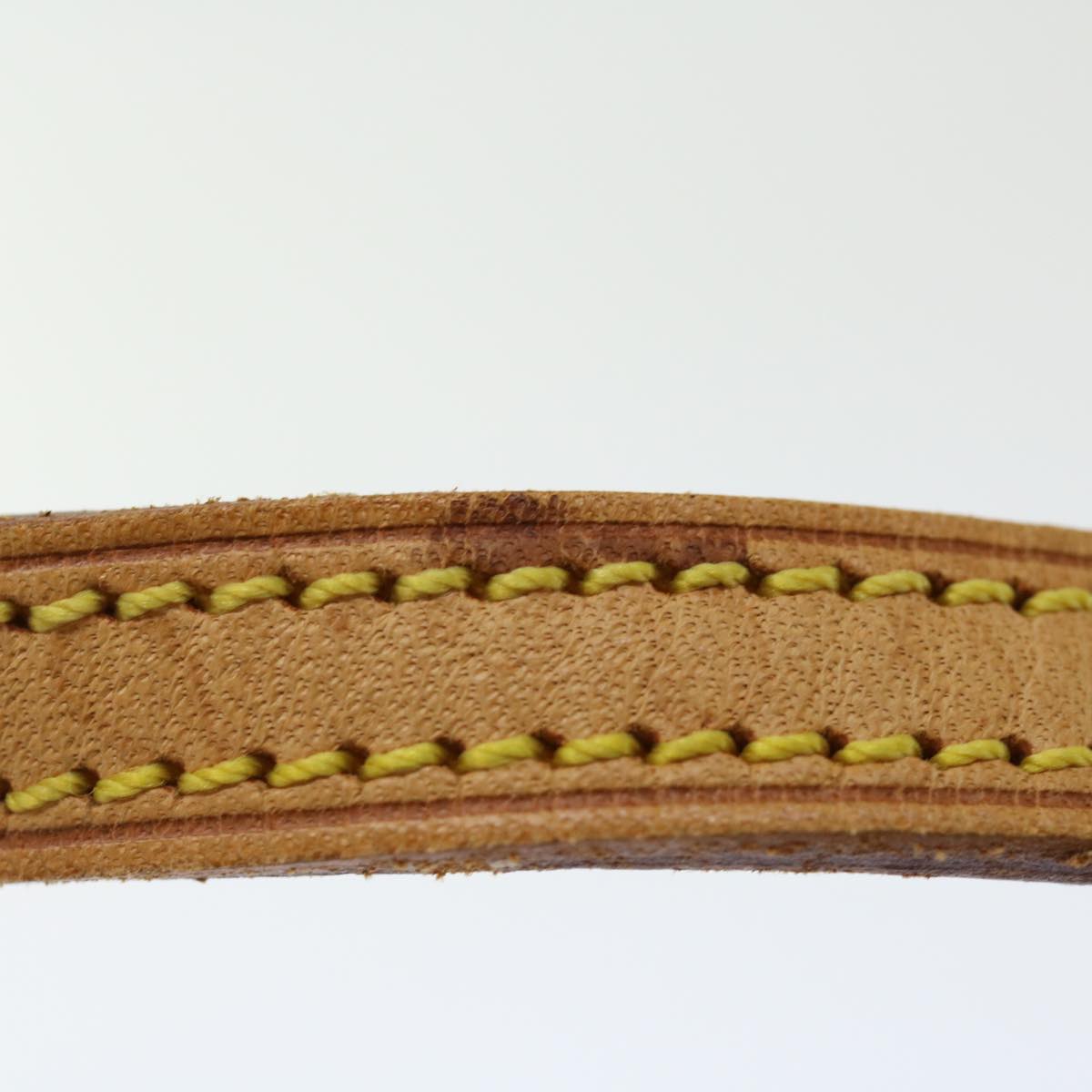 LOUIS VUITTON Shoulder Strap Leather 44.9"" Beige LV ar11723