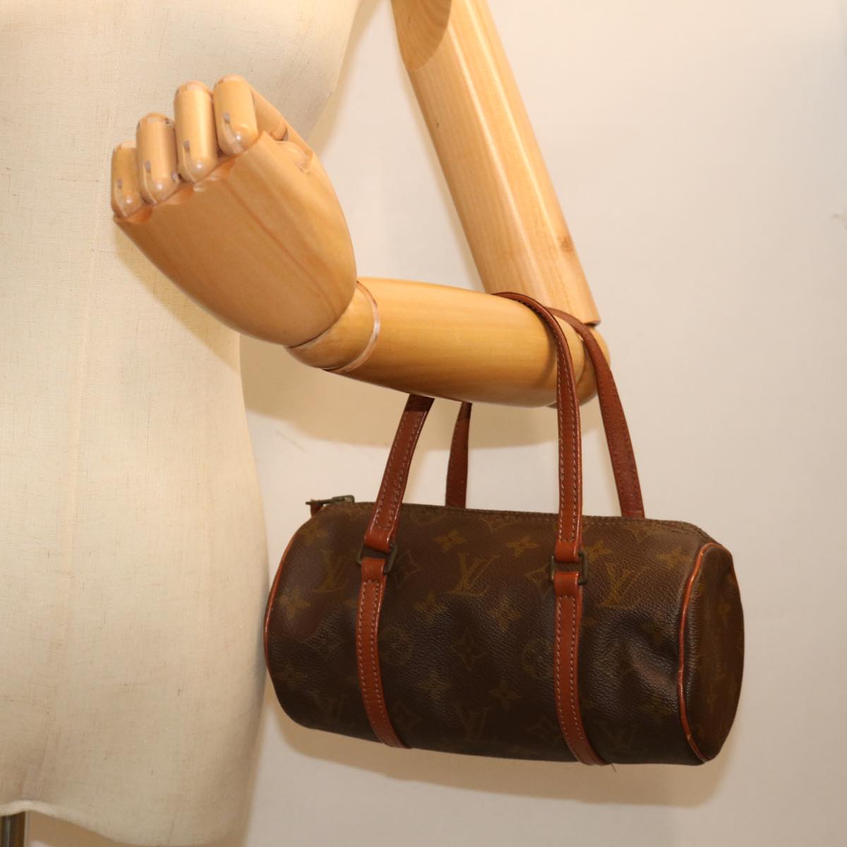 LOUIS VUITTON Monogram Papillon 22 Hand Bag Vintage M51367 LV ar11724