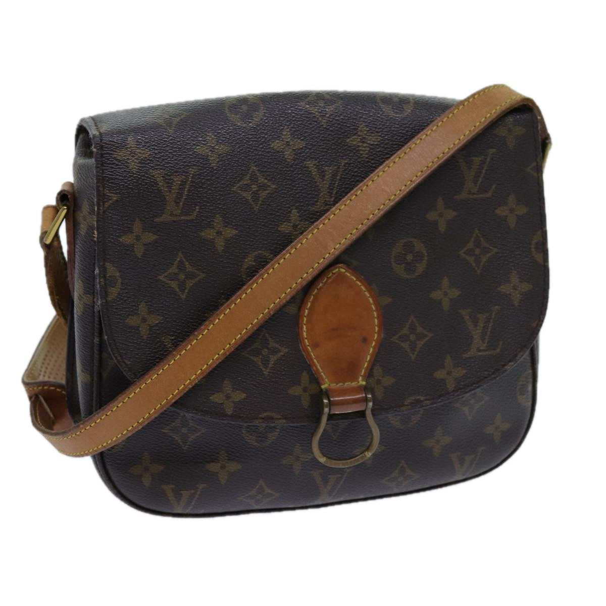 LOUIS VUITTON Monogram Saint Cloud GM Shoulder Bag M51242 LV ar11729