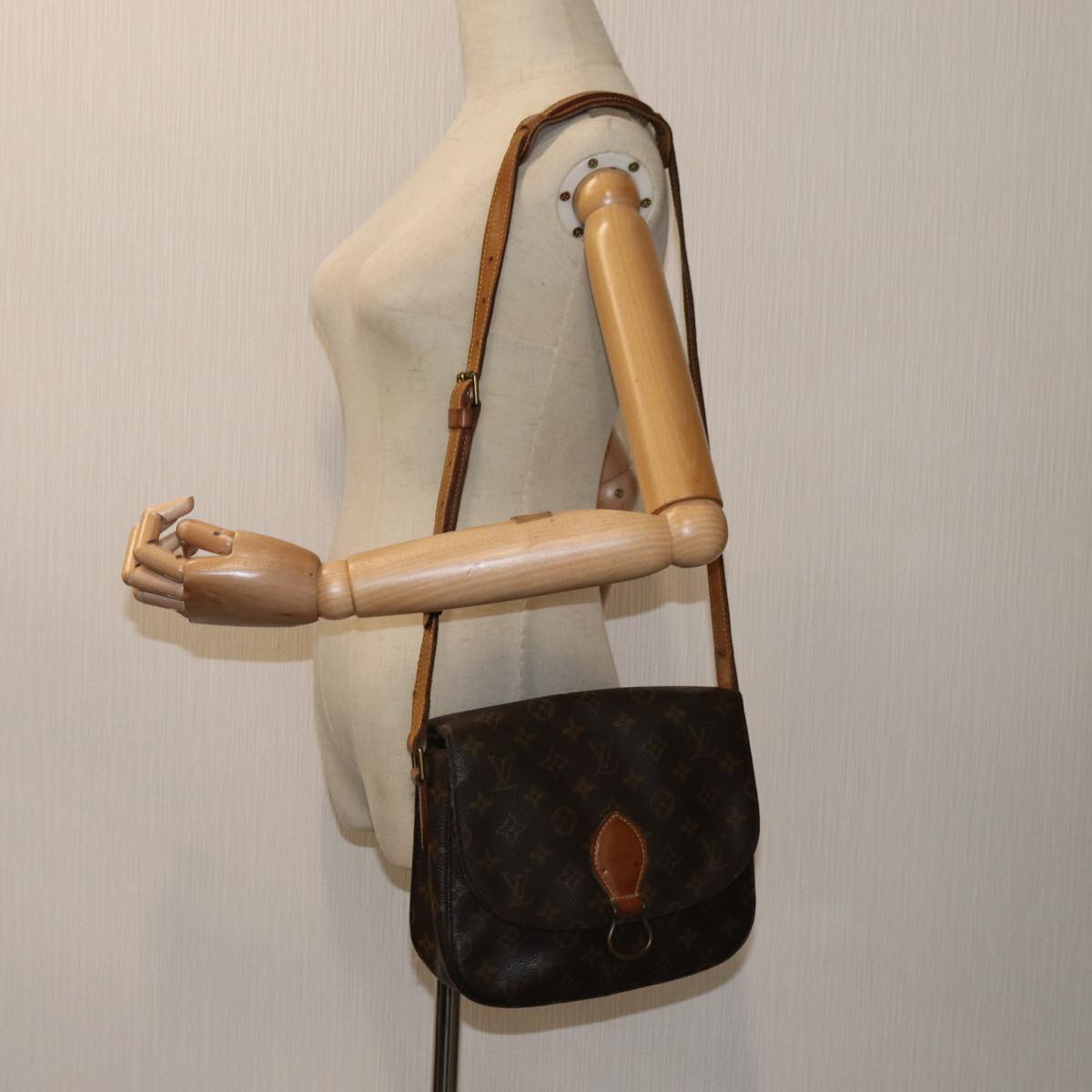 LOUIS VUITTON Monogram Saint Cloud GM Shoulder Bag M51242 LV ar11729