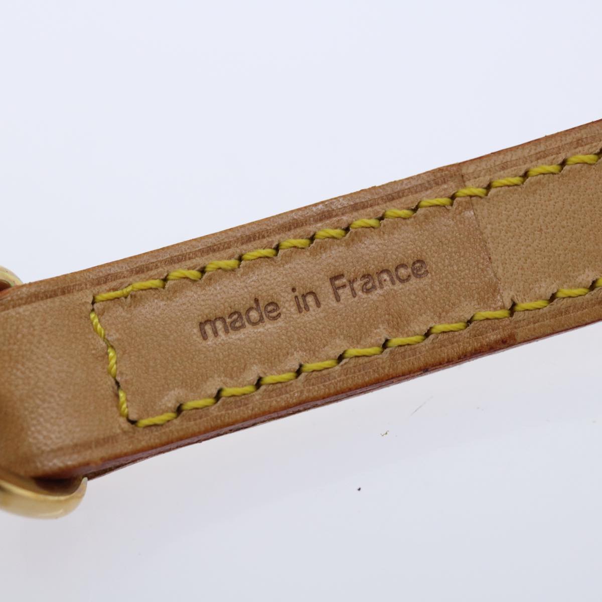 LOUIS VUITTON Shoulder Strap Leather 36.2"""""""" Beige LV ar11730