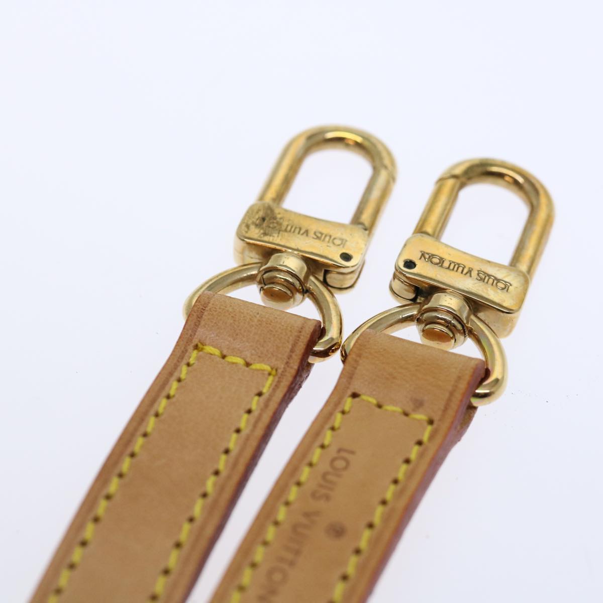 LOUIS VUITTON Shoulder Strap Leather 36.2"""""""" Beige LV ar11730