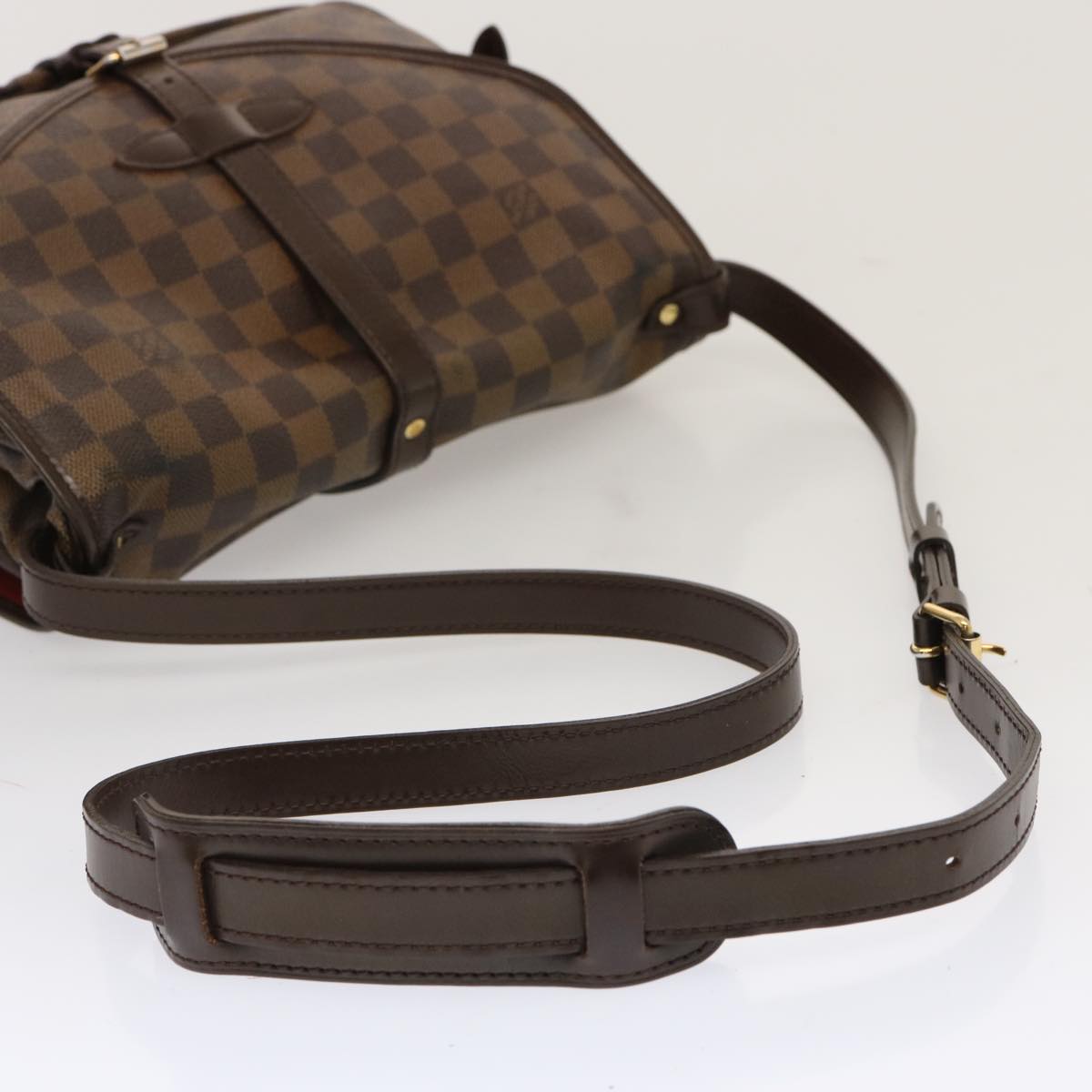 LOUIS VUITTON Damier Ebene Saumur 30 Shoulder Bag N48081 LV ar11752