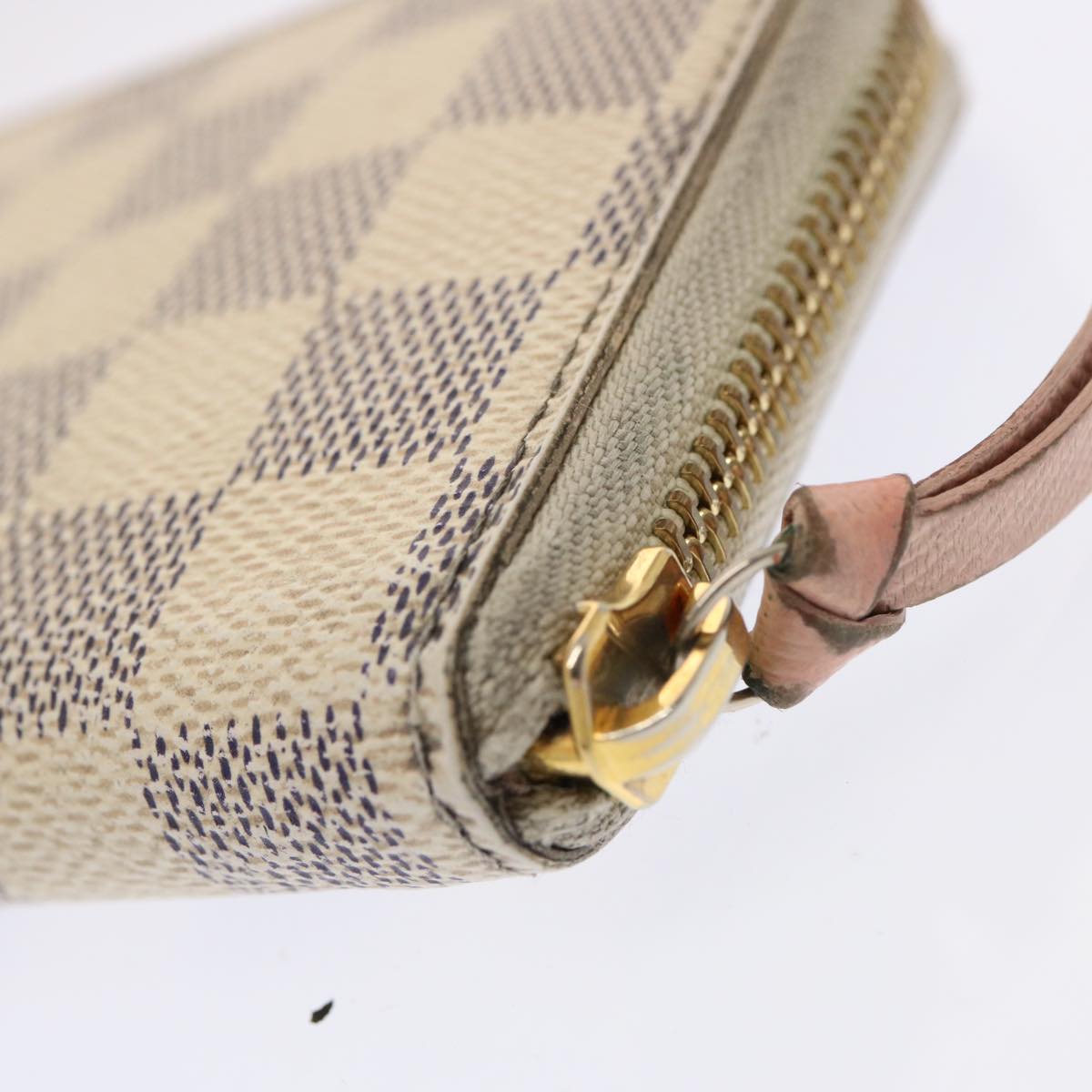 LOUIS VUITTON Damier Azur Portefeuille Clemence Long Wallet N61264 ar11756