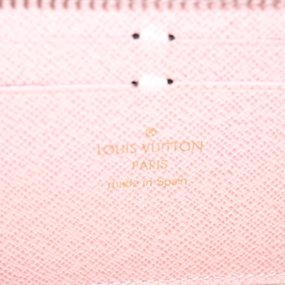 LOUIS VUITTON Damier Azur Portefeuille Clemence Long Wallet N61264 ar11756