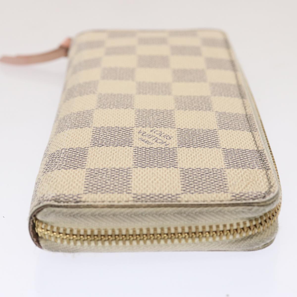LOUIS VUITTON Damier Azur Portefeuille Clemence Long Wallet N61264 ar11756