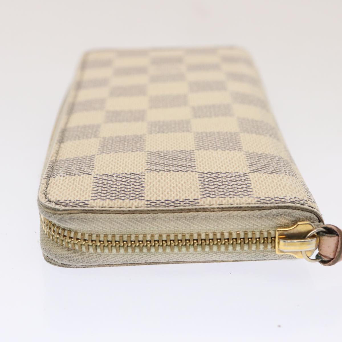 LOUIS VUITTON Damier Azur Portefeuille Clemence Long Wallet N61264 ar11756