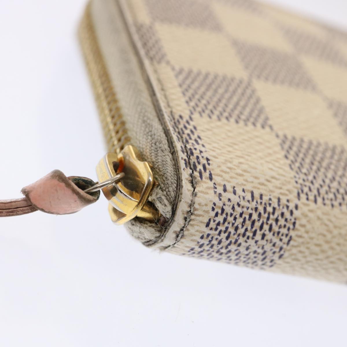 LOUIS VUITTON Damier Azur Portefeuille Clemence Long Wallet N61264 ar11756