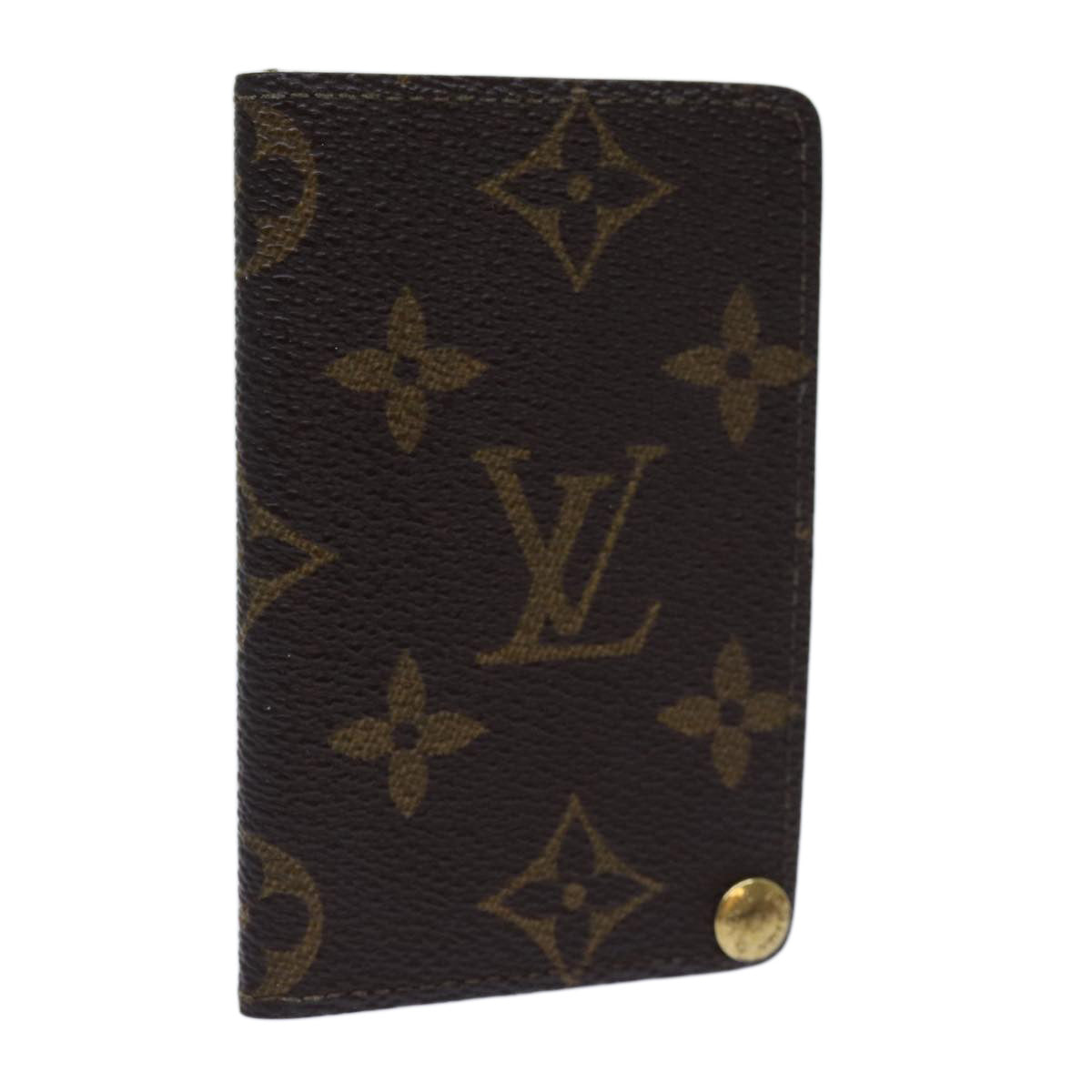 LOUIS VUITTON Monogram Porte Cartes Credit Pression Case M60937 LV ar11758