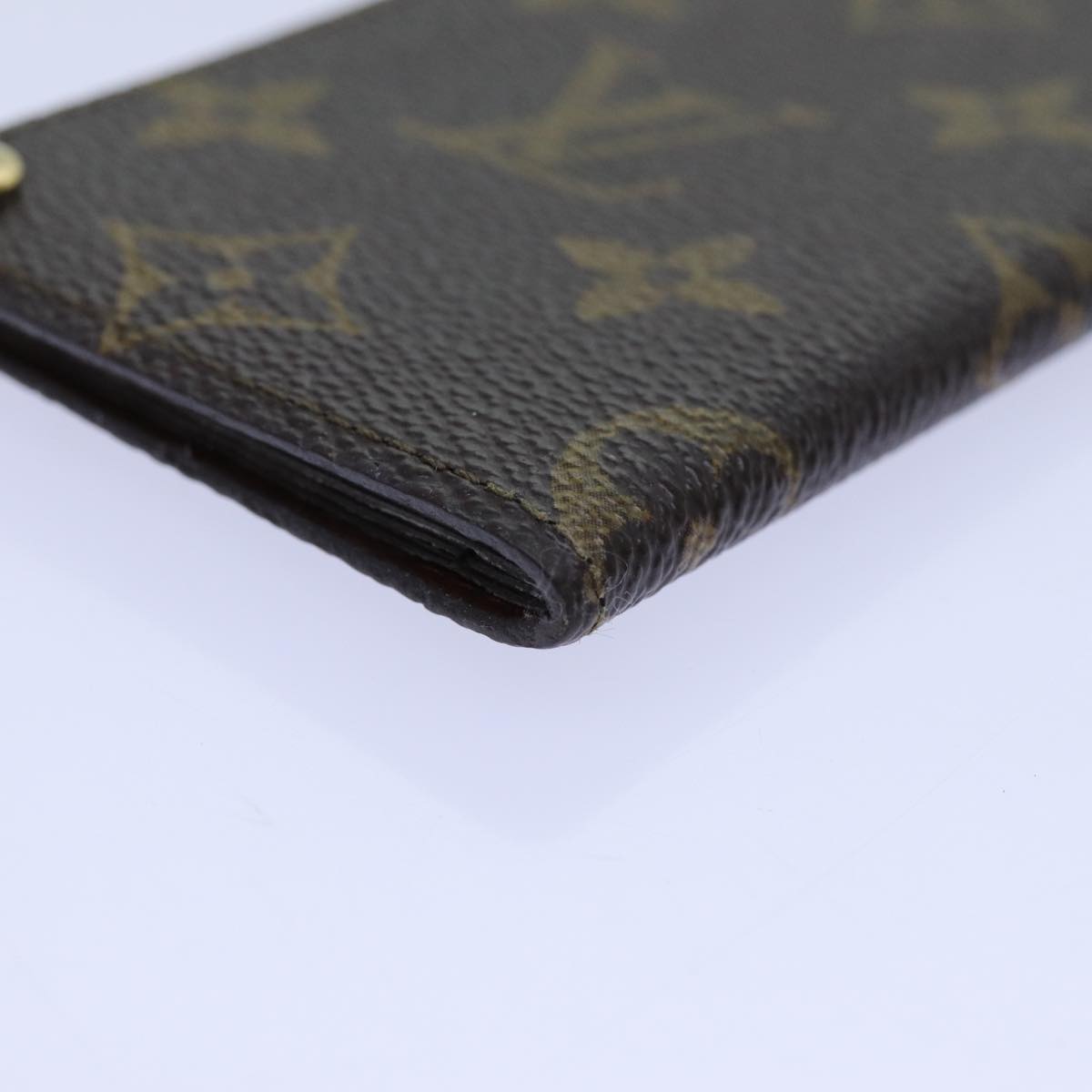 LOUIS VUITTON Monogram Porte Cartes Credit Pression Case M60937 LV ar11758