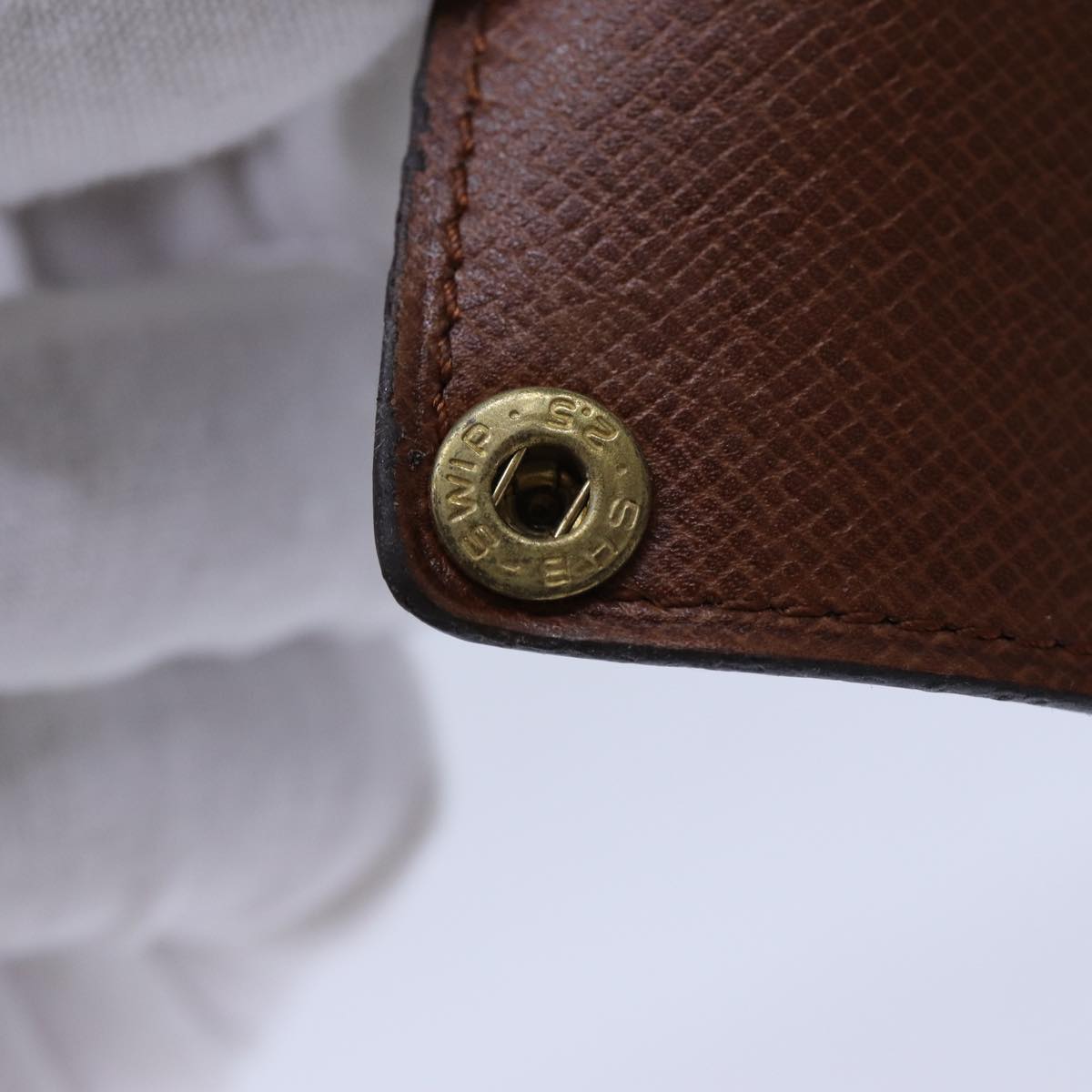 LOUIS VUITTON Monogram Porte Cartes Credit Pression Case M60937 LV ar11758