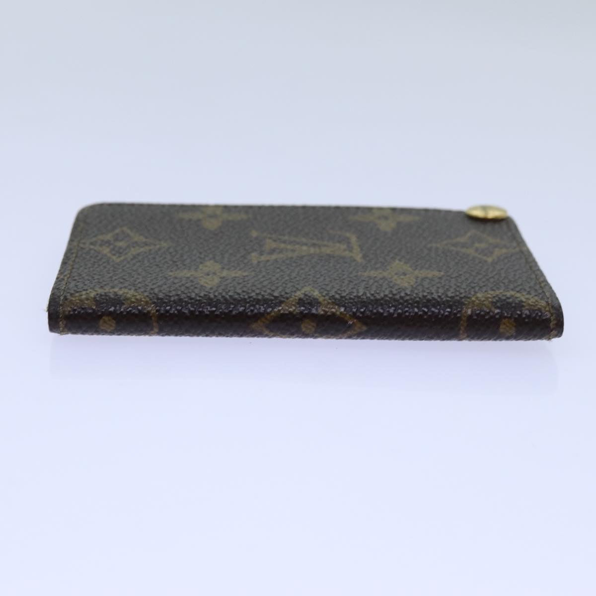 LOUIS VUITTON Monogram Porte Cartes Credit Pression Case M60937 LV ar11758