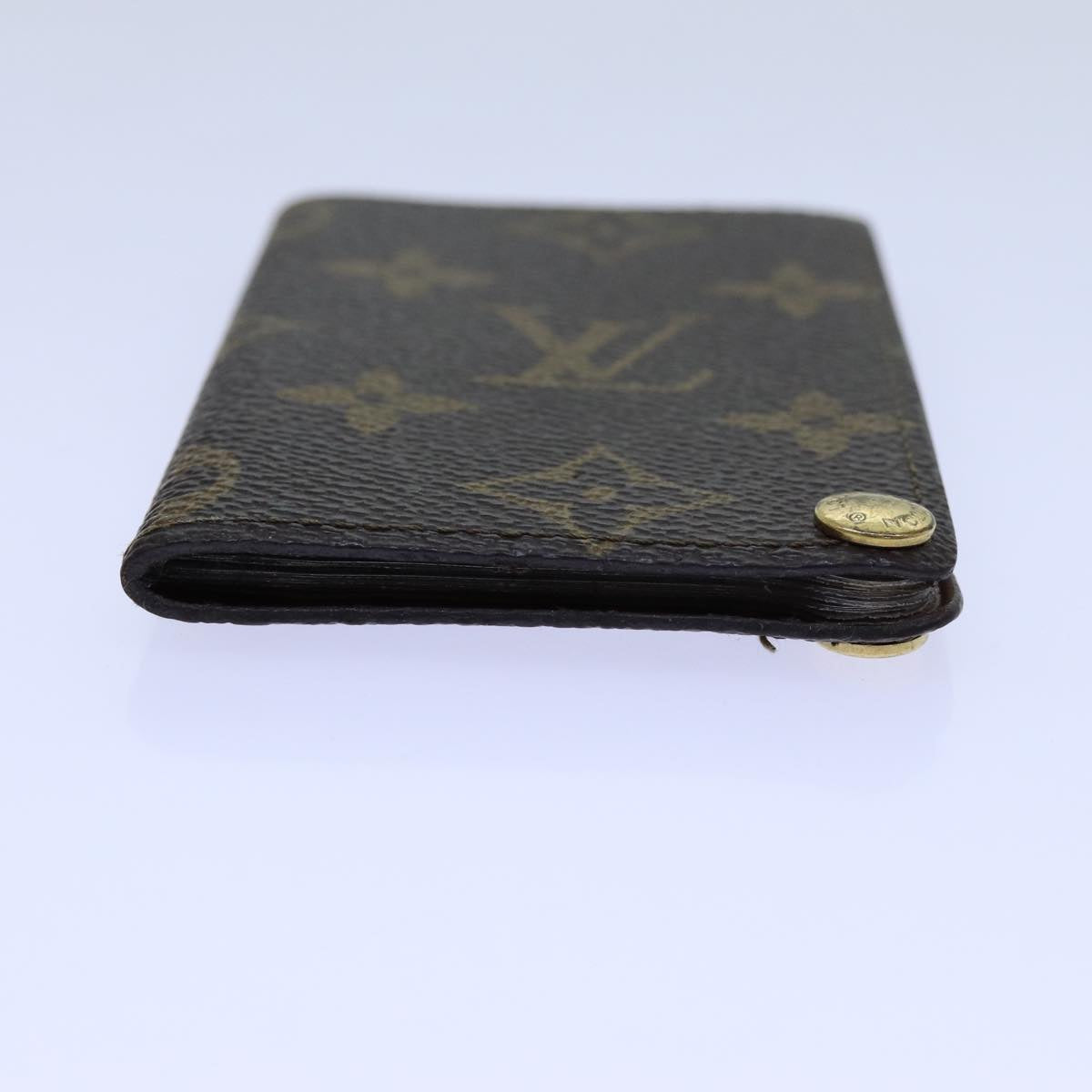 LOUIS VUITTON Monogram Porte Cartes Credit Pression Case M60937 LV ar11758