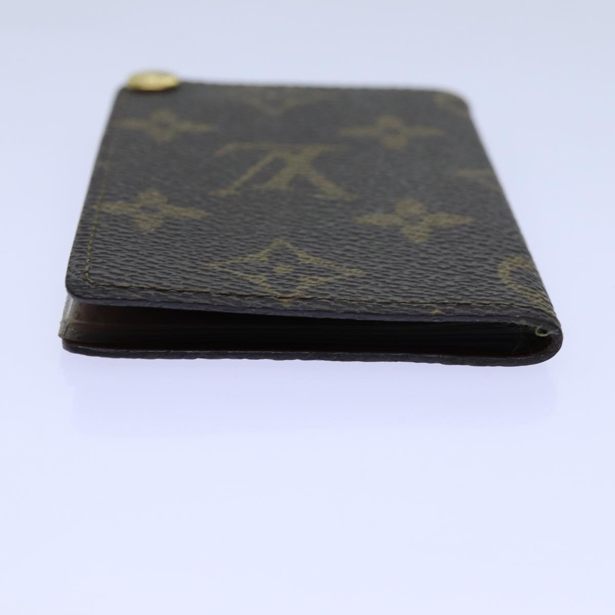 LOUIS VUITTON Monogram Porte Cartes Credit Pression Case M60937 LV ar11758