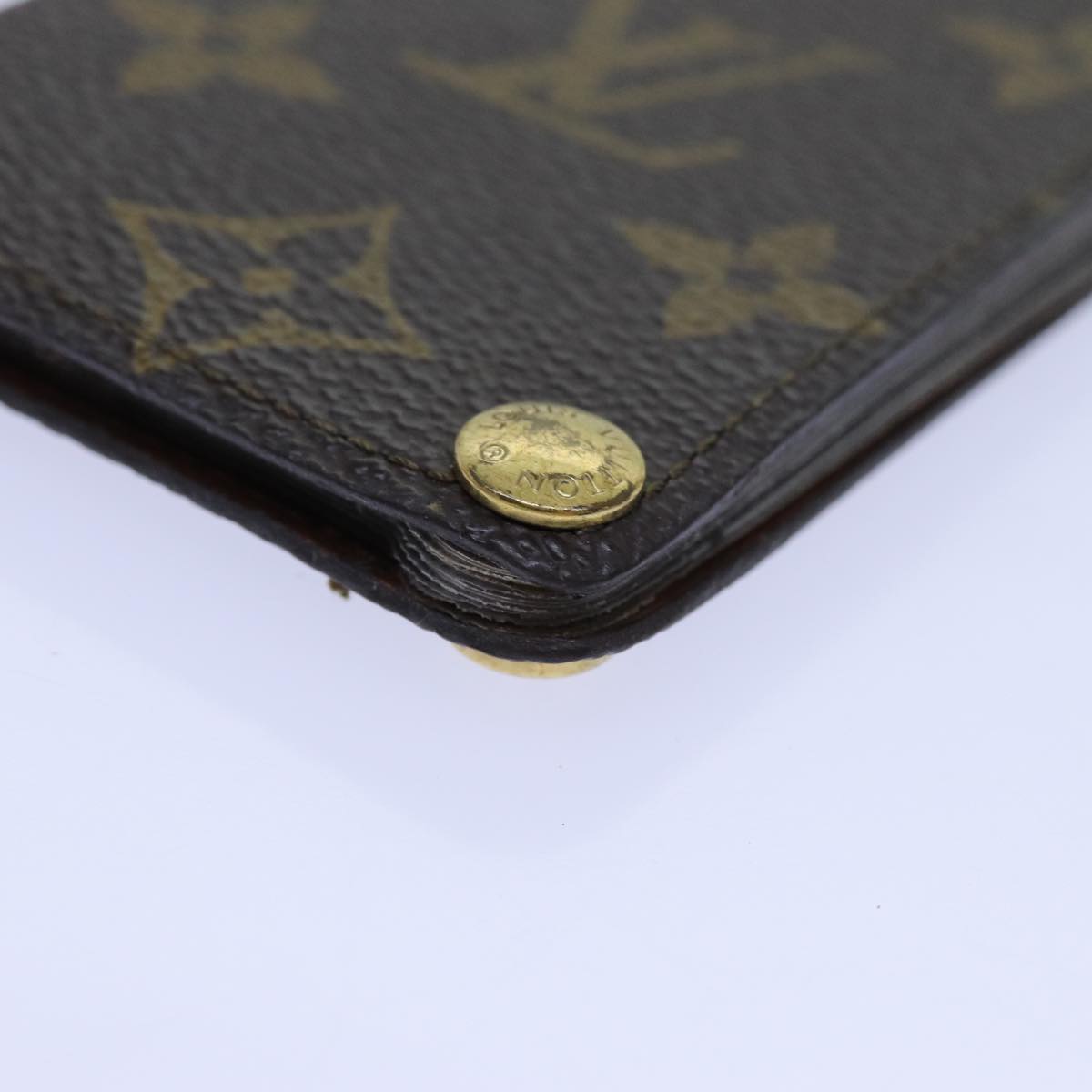 LOUIS VUITTON Monogram Porte Cartes Credit Pression Case M60937 LV ar11758