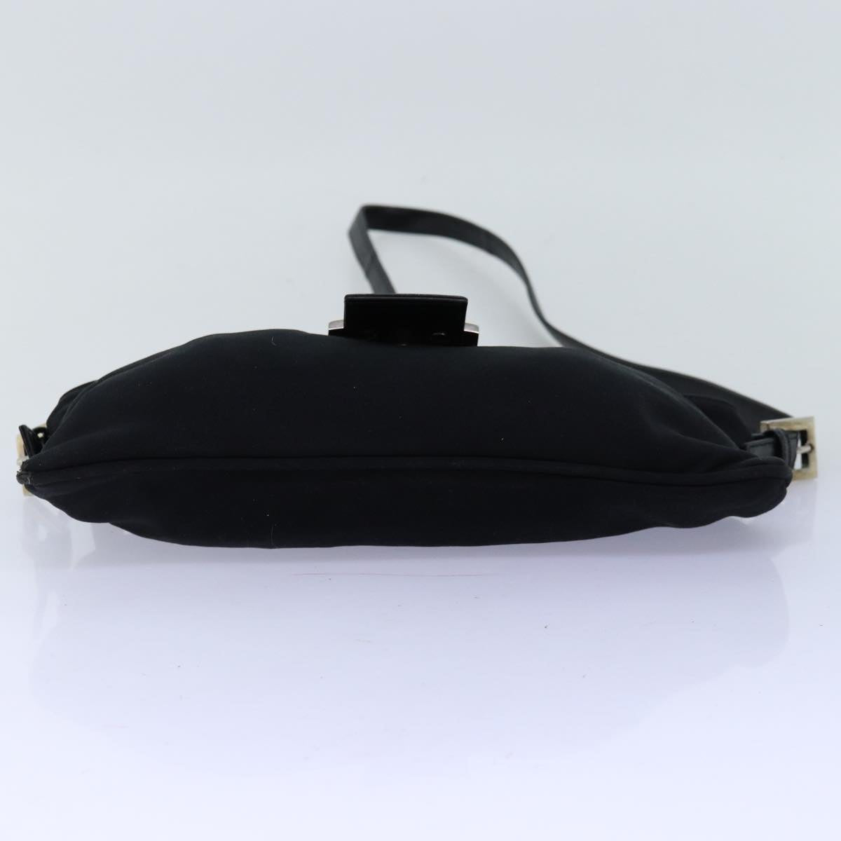 FENDI Mamma Baguette Shoulder Bag Nylon Black ar11787B