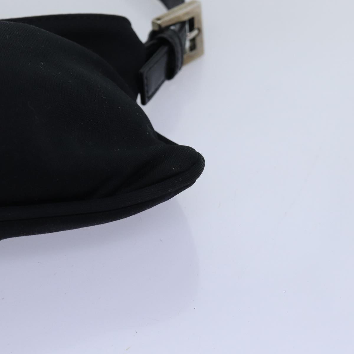 FENDI Mamma Baguette Shoulder Bag Nylon Black ar11787B