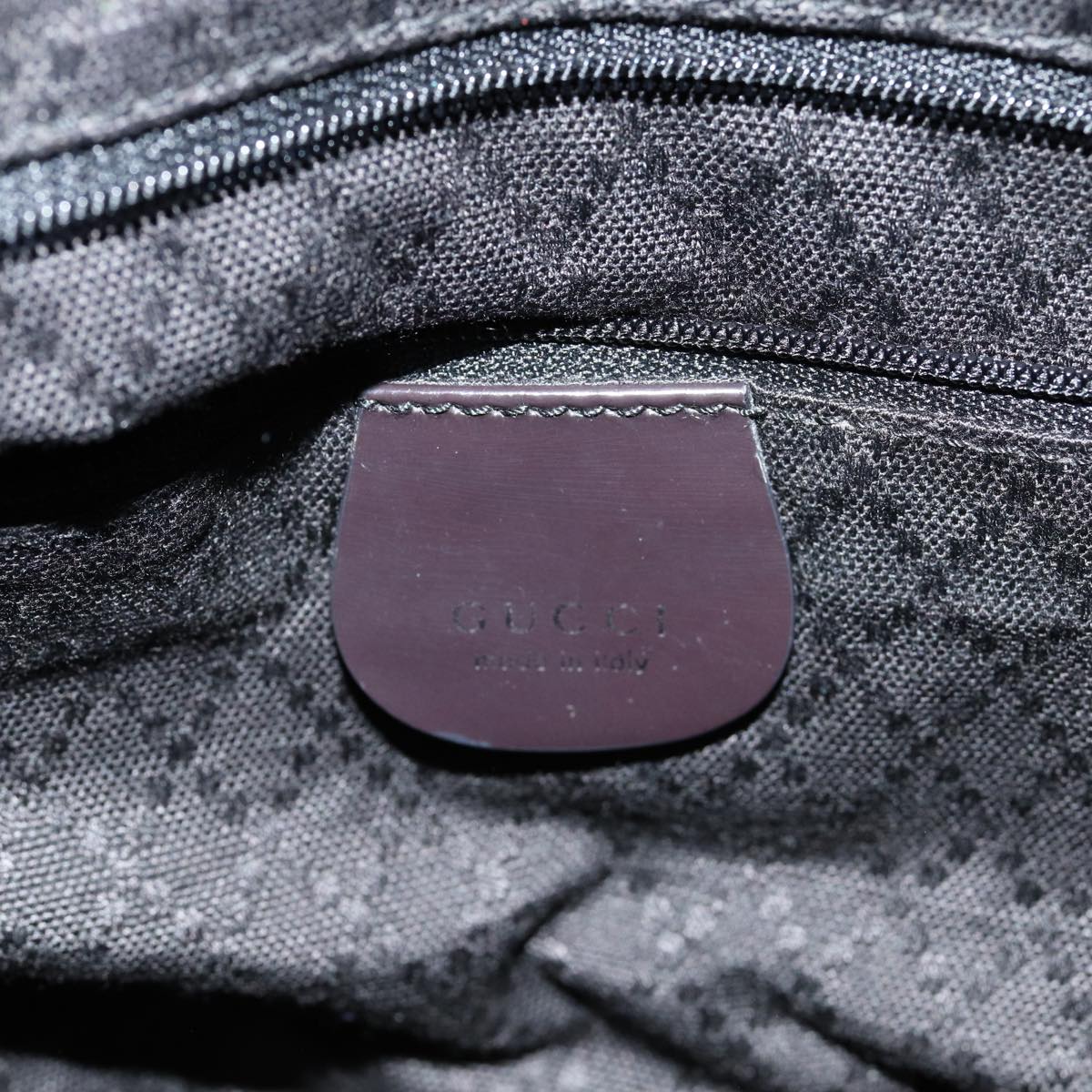 GUCCI Bamboo Hand Bag Nylon Gray 002 2854 0412 5 ar11843